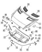 68009834AB - Body Sheet Metal Except Doors: Hood for Dodge: Sprinter 2500, Sprinter 3500 Image
