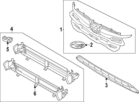 Grille & Components for 2024 Subaru Crosstrek #0