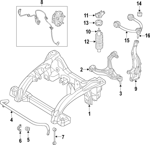Front Suspension for 2014 Jeep Grand Cherokee #0