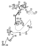 68073199AB - Brakes: Brake Line Clip for Mopar Image