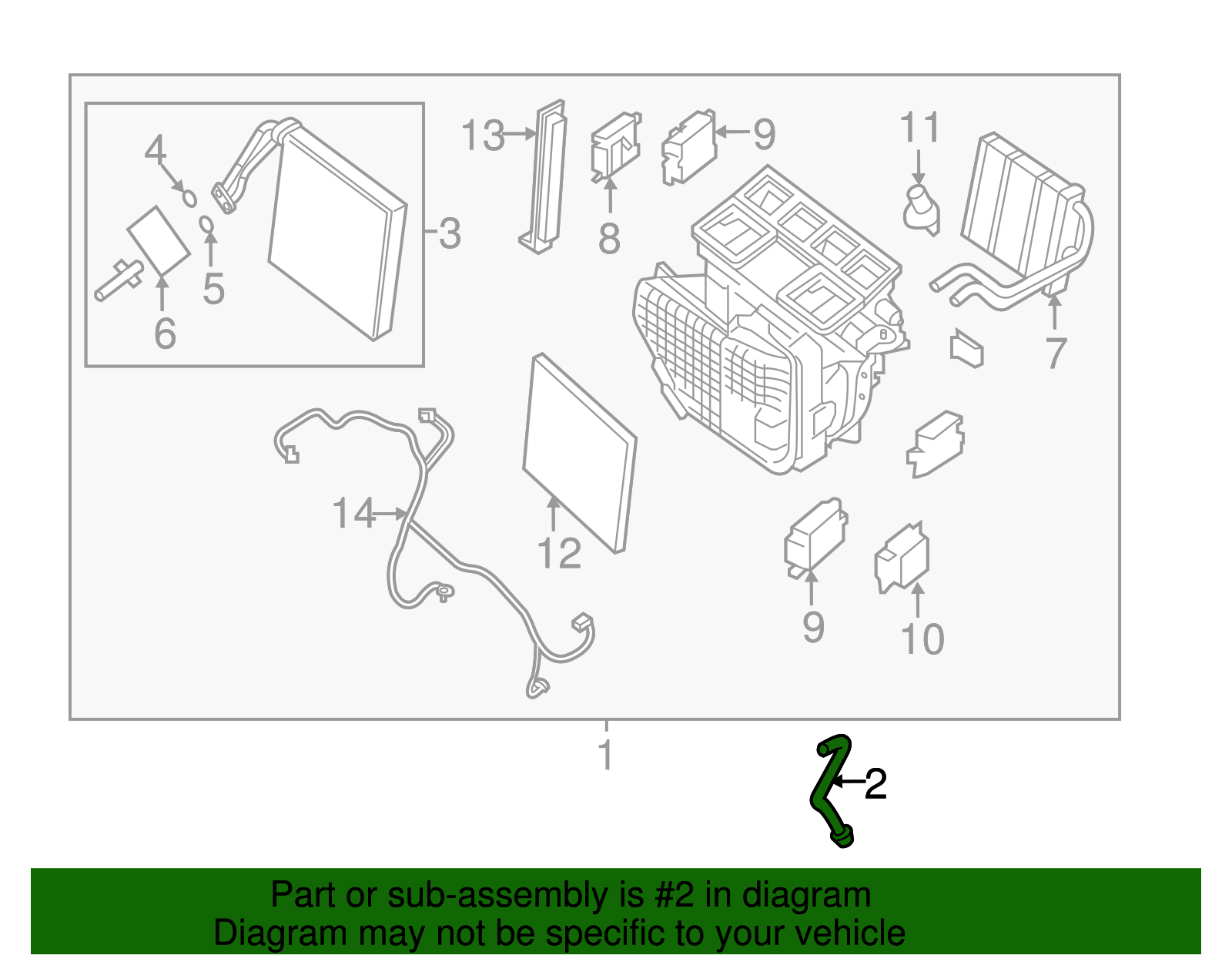 Drain Hose - Nissan (92590-3KA0B)