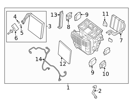 Blower Motor & Fan for 2014 Nissan Pathfinder #2