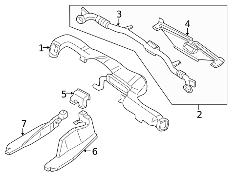 Ducts for 2004 INFINITI I35 #0