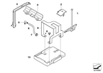 61217572873 - Vehicle Electrical System: Battery Hold Down for BMW Image