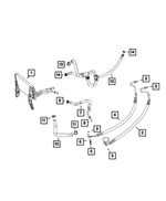 5154898AC - Steering: Power Steering Pressure Hose for Mopar Image