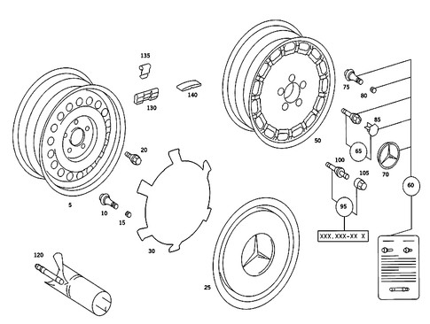 Wheels for 1986 Mercedes-Benz 190E #0