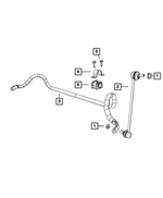 V5174185AC - Front Suspension: Stabilizer Bar Link Kit for Chrysler: 200, Sebring | Dodge: Avenger, Caliber | Jeep: Compass, Patriot Image