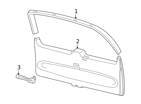 Interior Trim for 1998 Ford Expedition #0