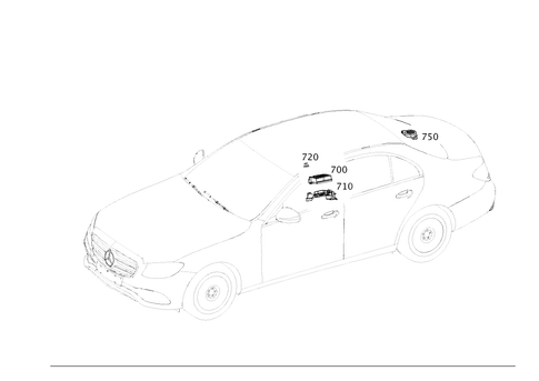 Control Units, Fuse Boxes and Relays in Interior for 1999 Mercedes-Benz E300 #0
