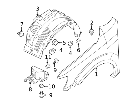 Fender & Components for 2016 Nissan NV1500 #0