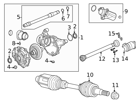 Carrier & Front Axles for 2023 Cadillac CT4 #0