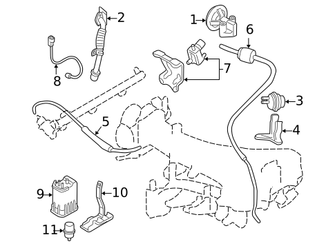 Emission Components for 2002 Mitsubishi Montero Sport #0