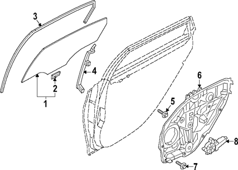 Rear Door for 2023 Genesis Electrified G80 #1