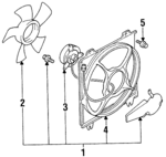 MR500561 - : Fan Assembly for Chrysler: Sebring | Dodge: Avenger Image