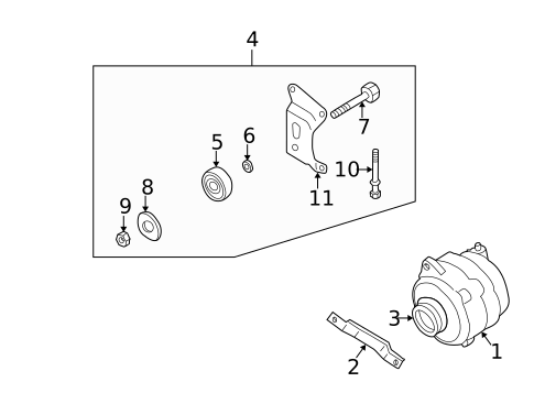 Belts & Pulleys for 2001 INFINITI QX4 #1