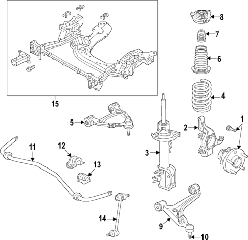 Front Suspension for 2019 Fiat 124 Spider #0