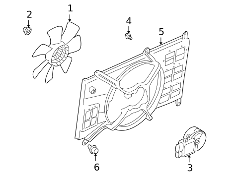 Cooling Fan for 2002 Dodge Stratus #0