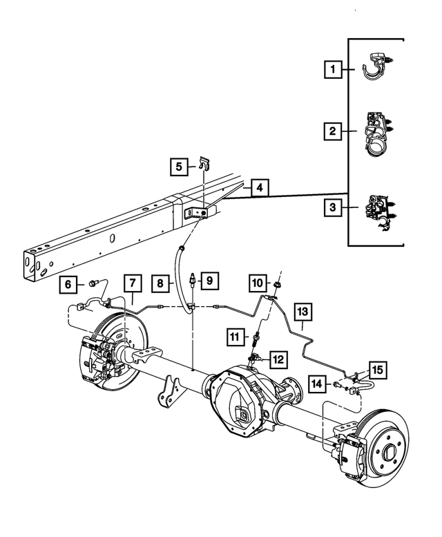 68209801AF - Brakes: Brake Tube, Left for Mopar Image