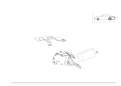 Insulation in Luggage Compartment and Rear End Pillar for 2019 Mercedes-Benz E53 AMG #0