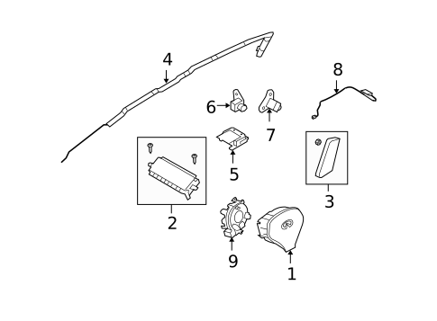 Air Bag Components for 2008 INFINITI G35 #0