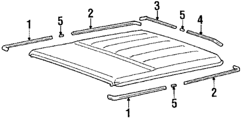 Moldings for 1984 Mitsubishi Montero #0