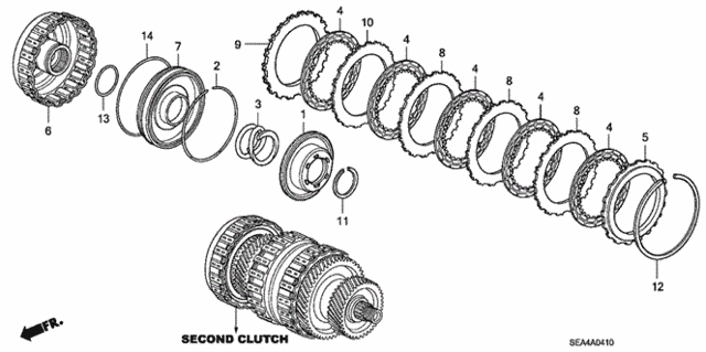 AT Clutch (Second) (1) for 2005 Acura TSX #0