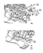 6102019 - 5.7L Gas; Engine: Hex Head Bolt And Washer, Mounting for Chrysler: 300, Pacifica, Town &amp; Country, Voyager | Dodge: Caravan, Challenger, Charger, Dakota, Durango, Grand Caravan, Journey, Ram 1500 | Jeep: Gladiator, Grand Cherokee, Grand Cherokee WK, Wrangler Image