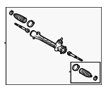 4551047100 - Steering: Gear Assembly for Toyota Image
