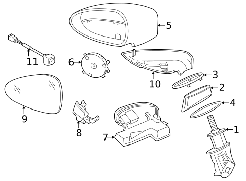 Outside Mirrors for 2016 Porsche Panamera #0