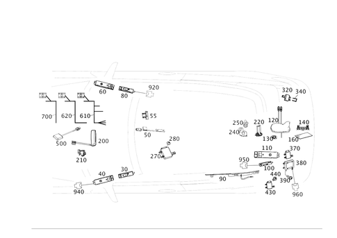 Antenna, Antenna Amplifier and Wiringharnesses for 2012 Mercedes-Benz E550 #0