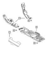 55197347AA - Exhaust: Exhaust Shield for Mopar Image