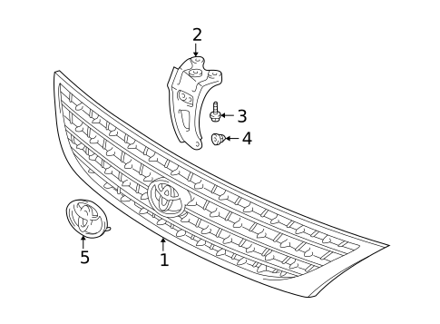 Grille & Components for 2003 Toyota Avalon #0