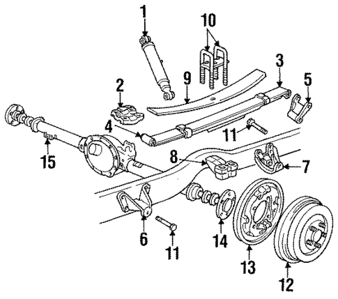 Rear Suspension for 1991 Dodge W250 #1