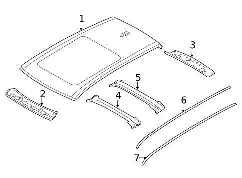 Roof & Components for 2016 BMW X5 #0