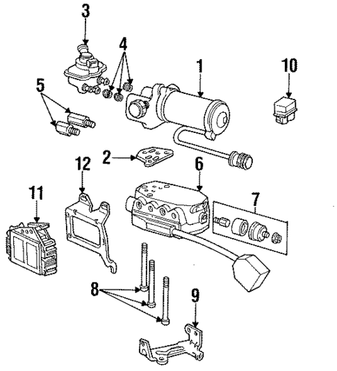 ABS Components for 1995 Ford Crown Victoria #0