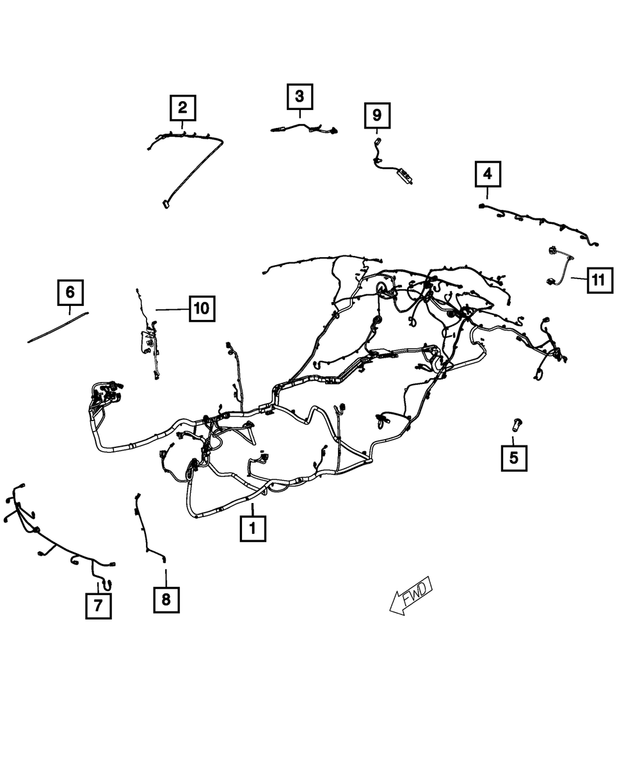 68164593AA - : Jumper Wiring for Mopar Image