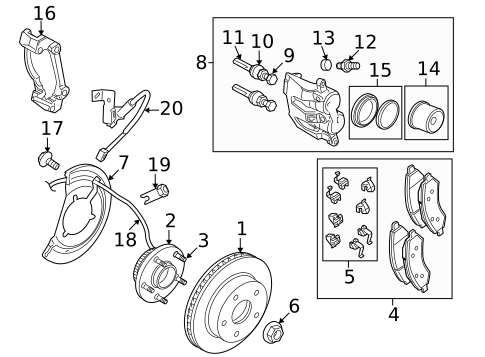 Brake Components for 2008 Dodge Ram 1500 #0