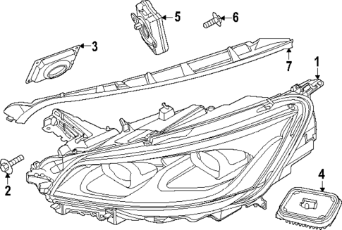 Headlamp Components for 2021 Lincoln Aviator #0