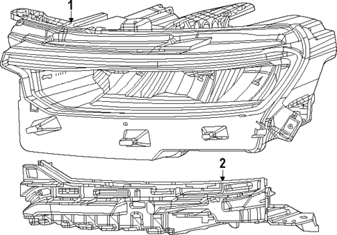Headlamp Components for 2022 Jeep Grand Cherokee L #1