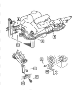 52028767AI - : Oil Cooler Tube And Hose, Pressure for Mopar Image