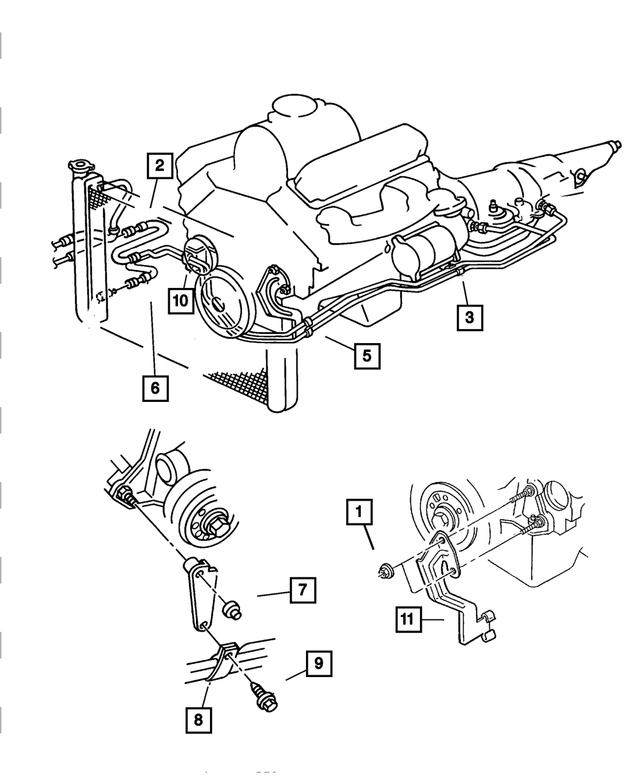 52028767AI - Cooling: Oil Cooler Tube And Hose, Pressure for Mopar Image