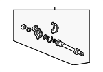 44500S0XA00 - Suspension: Intermediate Shaft for Honda: Odyssey Image