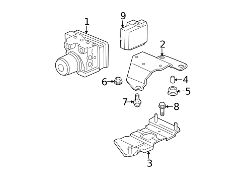 Anti-Lock Brakes for 2005 Acura MDX #2