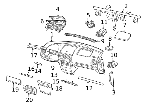 Instrument Panel for 2008 Mercury Milan #0