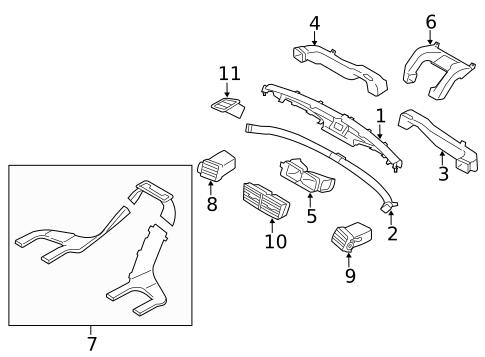 Ducts for 2008 Subaru Impreza #0