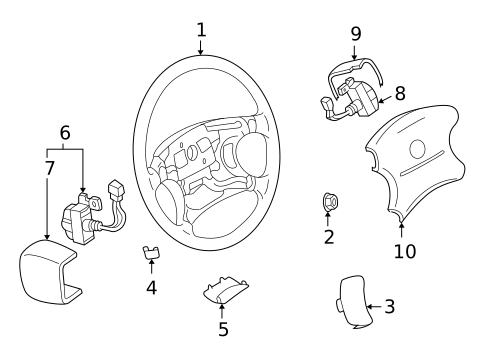 Cluster & Switches for 2002 Nissan Quest #1
