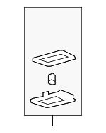 25992402 - Body: Seat Belt Bezel for Buick: Enclave | Chevrolet: Traverse | GMC: Acadia | Saturn: Outlook Image