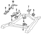 22188822 - Engine: Trans Mount for GM Image