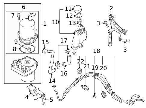 Pump & Hoses for 2008 Mazda 5 #0