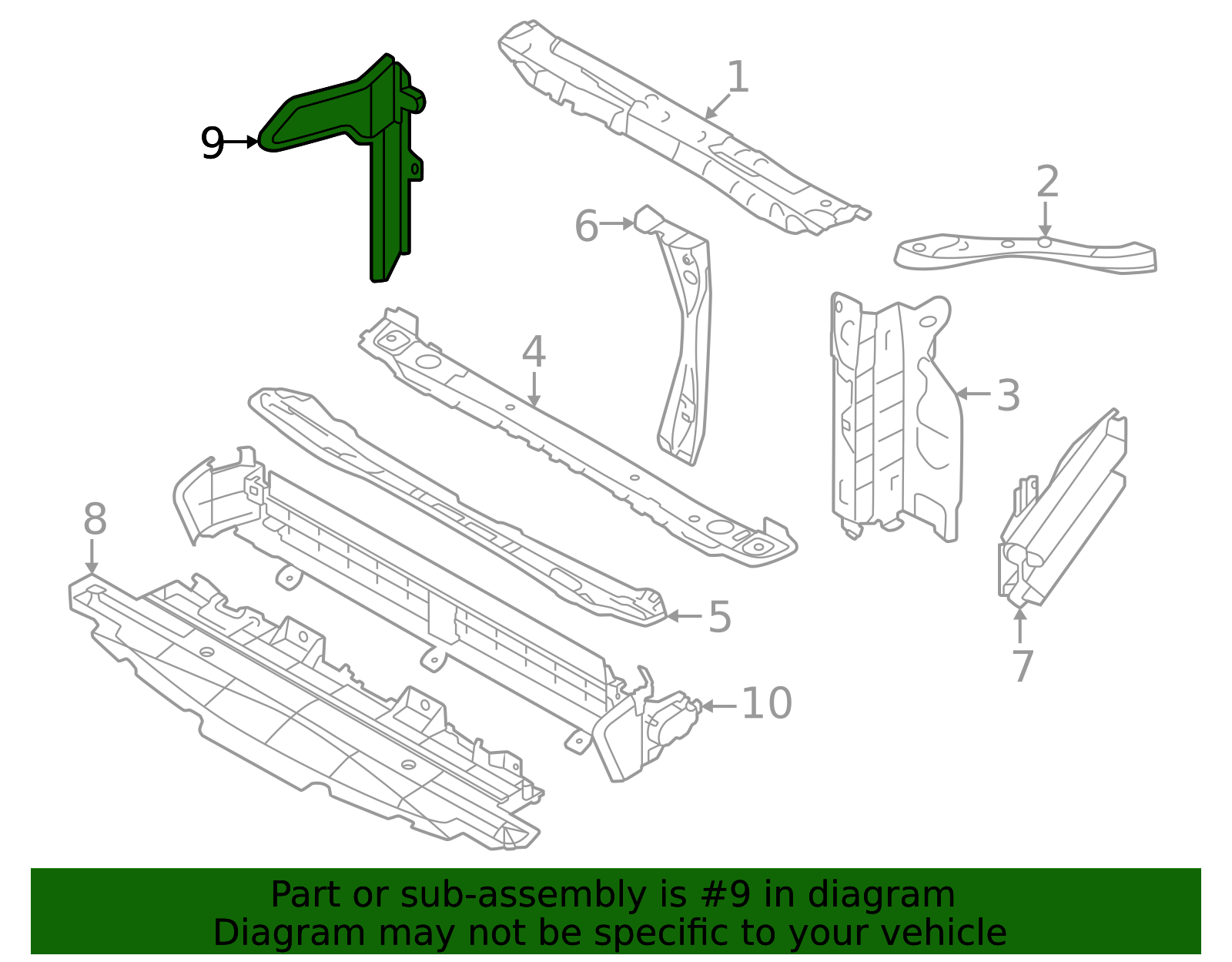 2024-2025 Subaru Air Guide 45115FN020 | Subaru Online Parts
